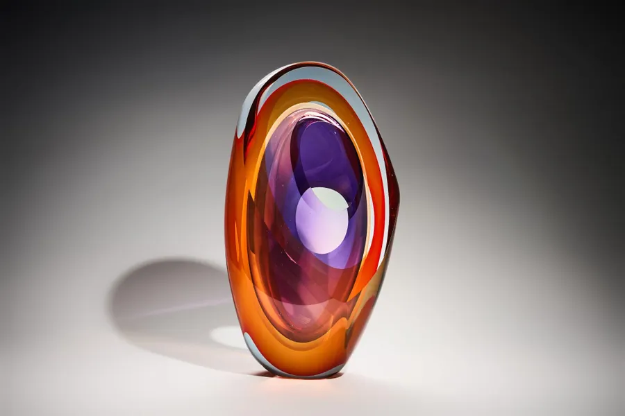 Trewyn Light - Purple Alabaster Orange &mdash; Tim Rawlinson