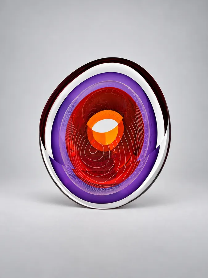 Electric Echoes Orange Purple &mdash; Tim Rawlinson