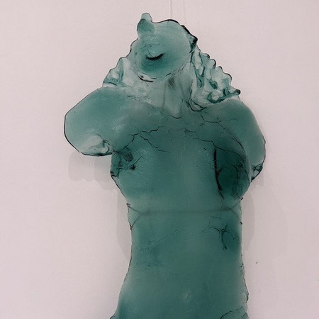 Torso groen doek