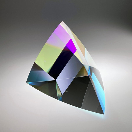 Tetrahedron Dichroic Blue
