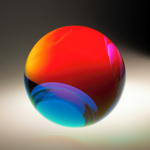 Dichroic Sphere Red