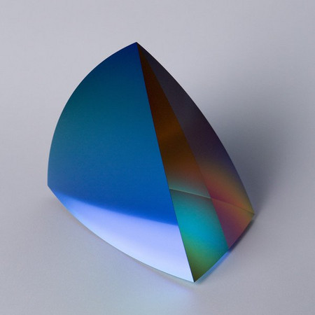 Tetrahedron Dichroic Blue